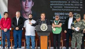 La presidenta Xiomara Castro, a nombre del Estado de Honduras, pidió perdón a la familia de Pedro Magdiel Muñoz