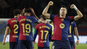 1-4. El Barcelona sufre en la primera parte y arrasa al Sevilla en la segunda