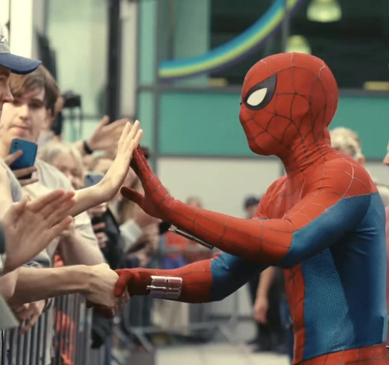 Spider-Man: Brand New Day ya rueda y Tom Holland lo celebra con los fans 