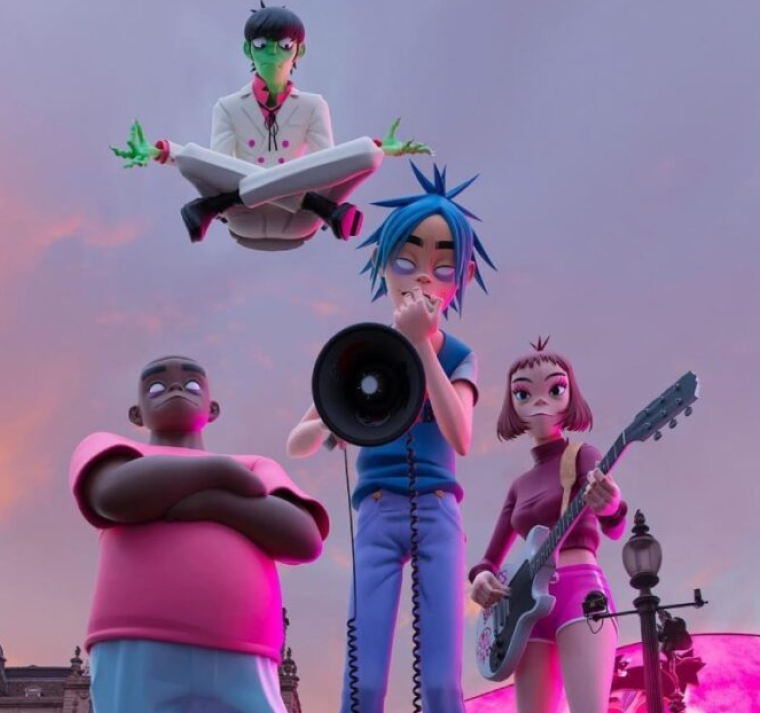 Gorillaz se sube al escenario digital como headliner de videojuego online 