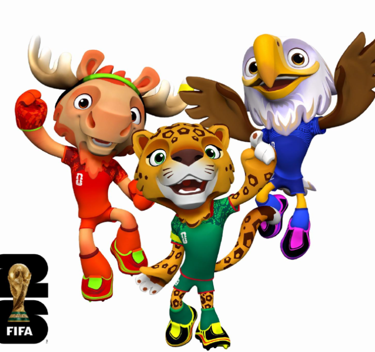 Maple, Zayu y Clutch: las mascotas que unirán a tres naciones en el Mundial 2026 