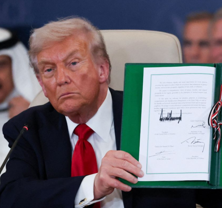 Trump y líderes de Egipto, Catar y Turquía sellan el acuerdo que pone fin a la guerra en Gaza 
