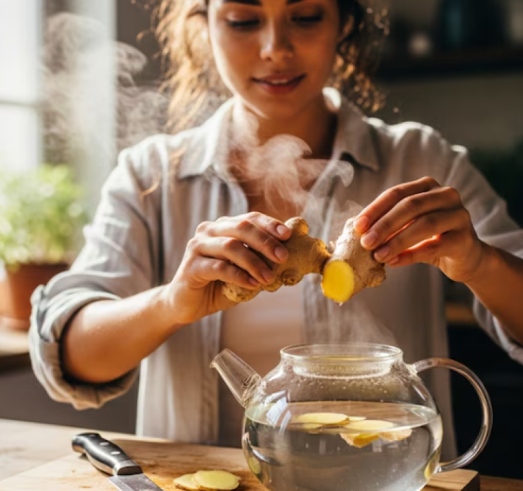 Cómo usar el jengibre para aliviar molestias en la garganta 