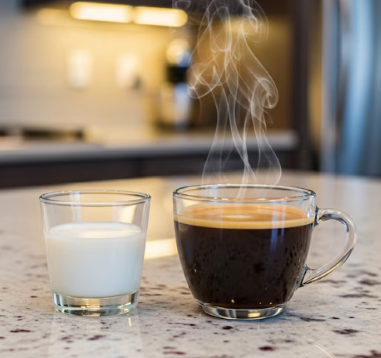 El efecto de la leche en los antioxidantes del café 