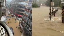 Tifón Krathon toca tierra en Taiwán con fuertes vientos y lluvias torrenciales 